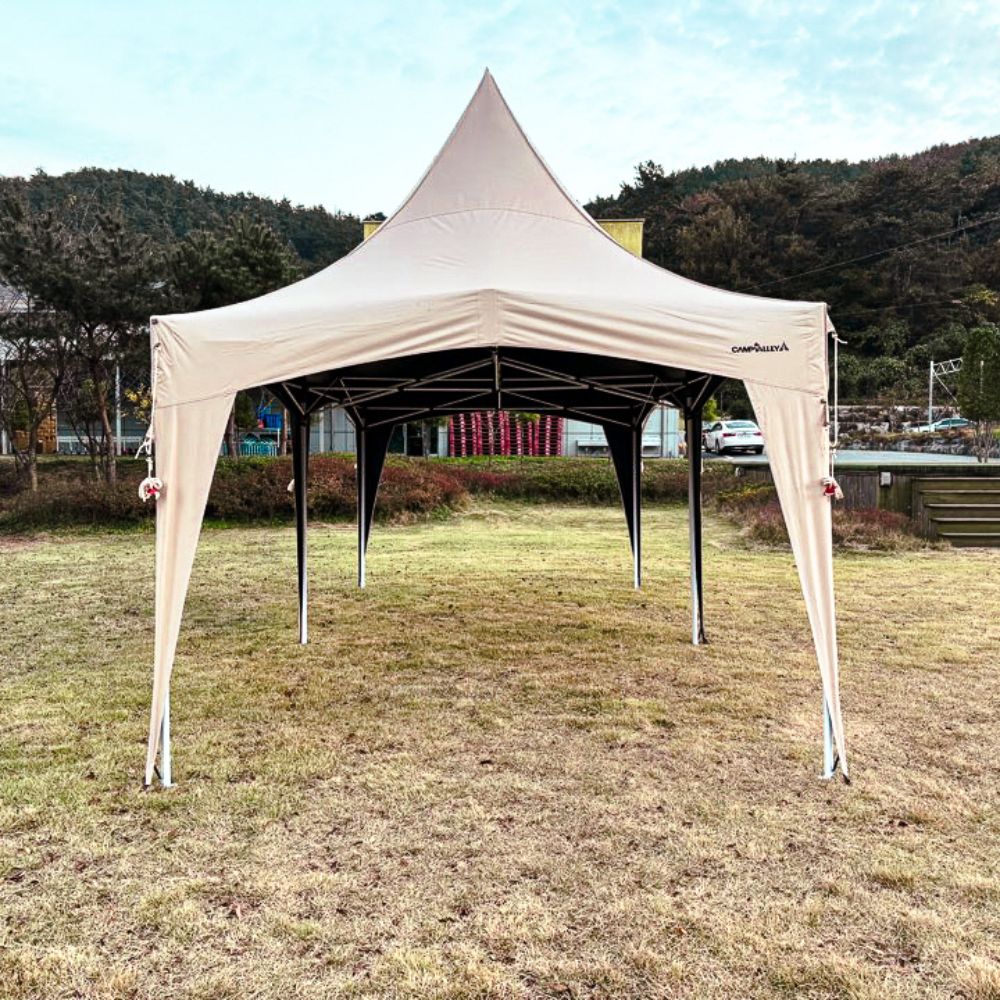캠프밸리 티오피300 가제보 몽골텐트 접이식 캐노피 자바라 이동식 그늘 천막 창고 행사용