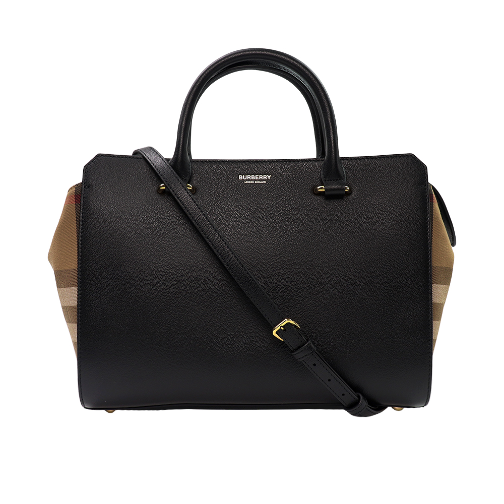 버버리 밴웰 하우스 체크 토트백 8084023 A1189