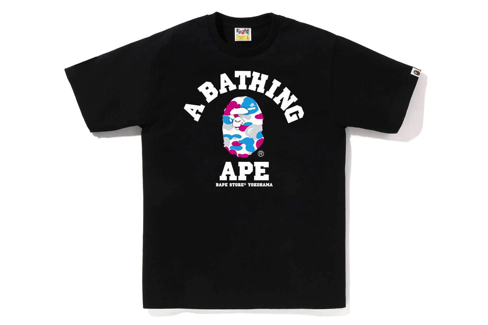 베이프 반팔티 BAPE STORE YOKOHAMA CAMO COLLEGE 2월 신상 1K72-110-178 - 상세 이미지 2