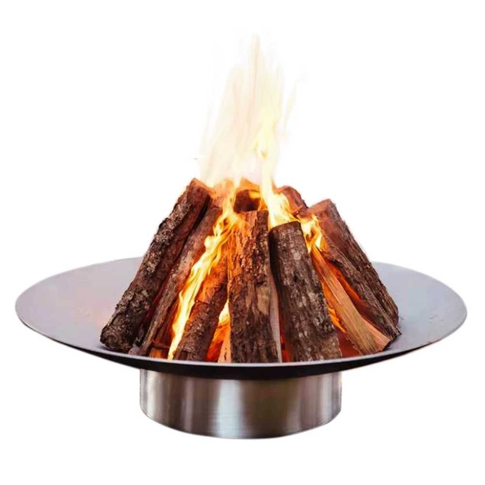 펜션 화로대 캠핑 숯불 화목난로 대형 캠프파이어 쟁반형 50cm - 상세 이미지 5