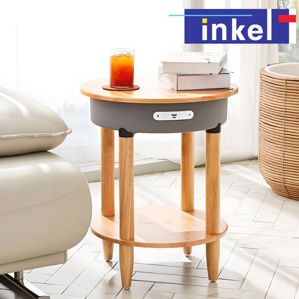 인켈 IK-C707TS 레트로 감성 우드 인테리어 스피커 블루투스 카페 거실 스피커