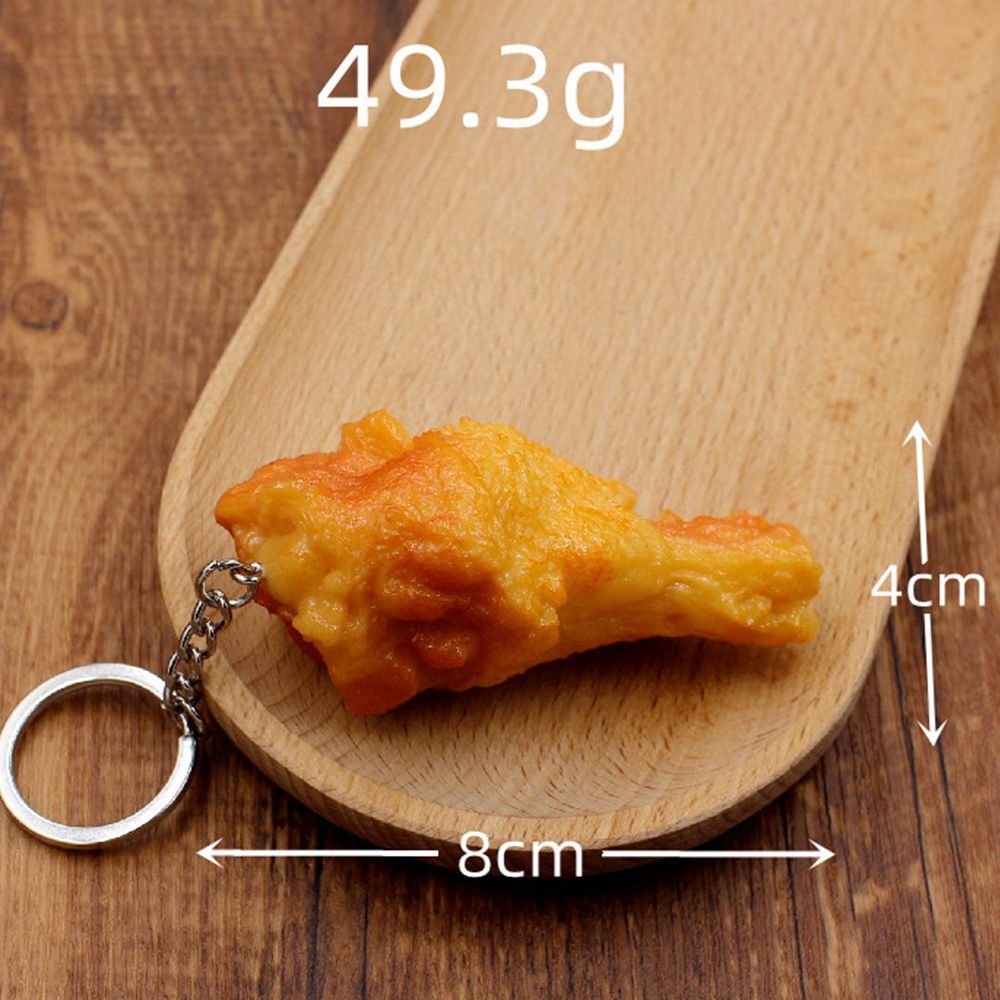 닭다리 키링 치킨집 개업 어이없는 선물 화장실 열쇠고리 음식 모형 치킨 가방 키홀더 차량용 이미지 6