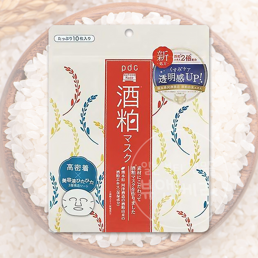 와푸드메이드 사케카스 술지게미 마스크시트 10매입 일본 마스크팩 - 메인 이미지