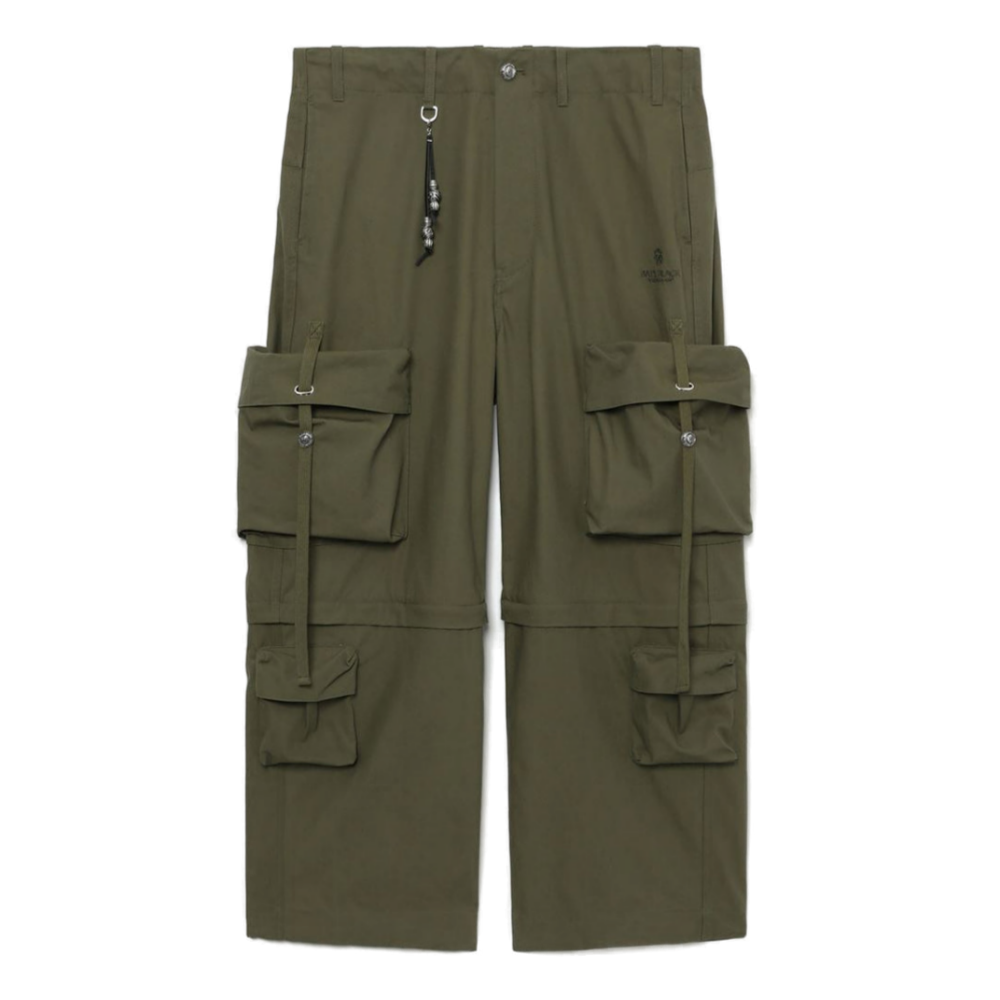 베이프 바지 BLACK WIDE CARGO PANTS 2월 신상 1K70-152-305 - 상품 이미지