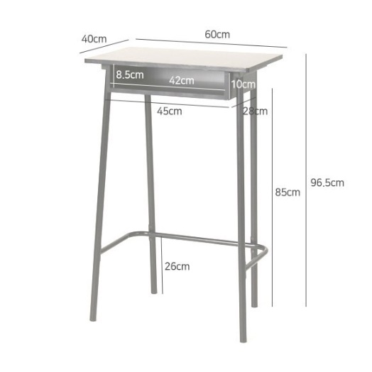 높은테이블 서서공부하는책상 키높이 탁자 키다리 스탠드형 책상