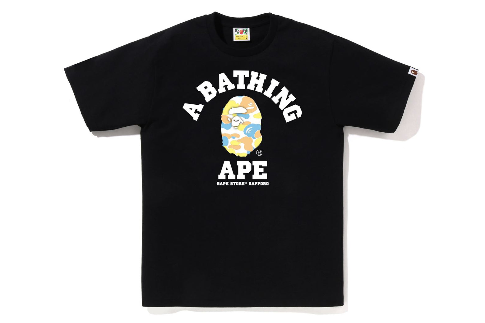 베이프 반팔티 BAPE STORE SAPPORO CAMO COLLEGE 2월 신상 1K72-110-176 - 상세 이미지 2