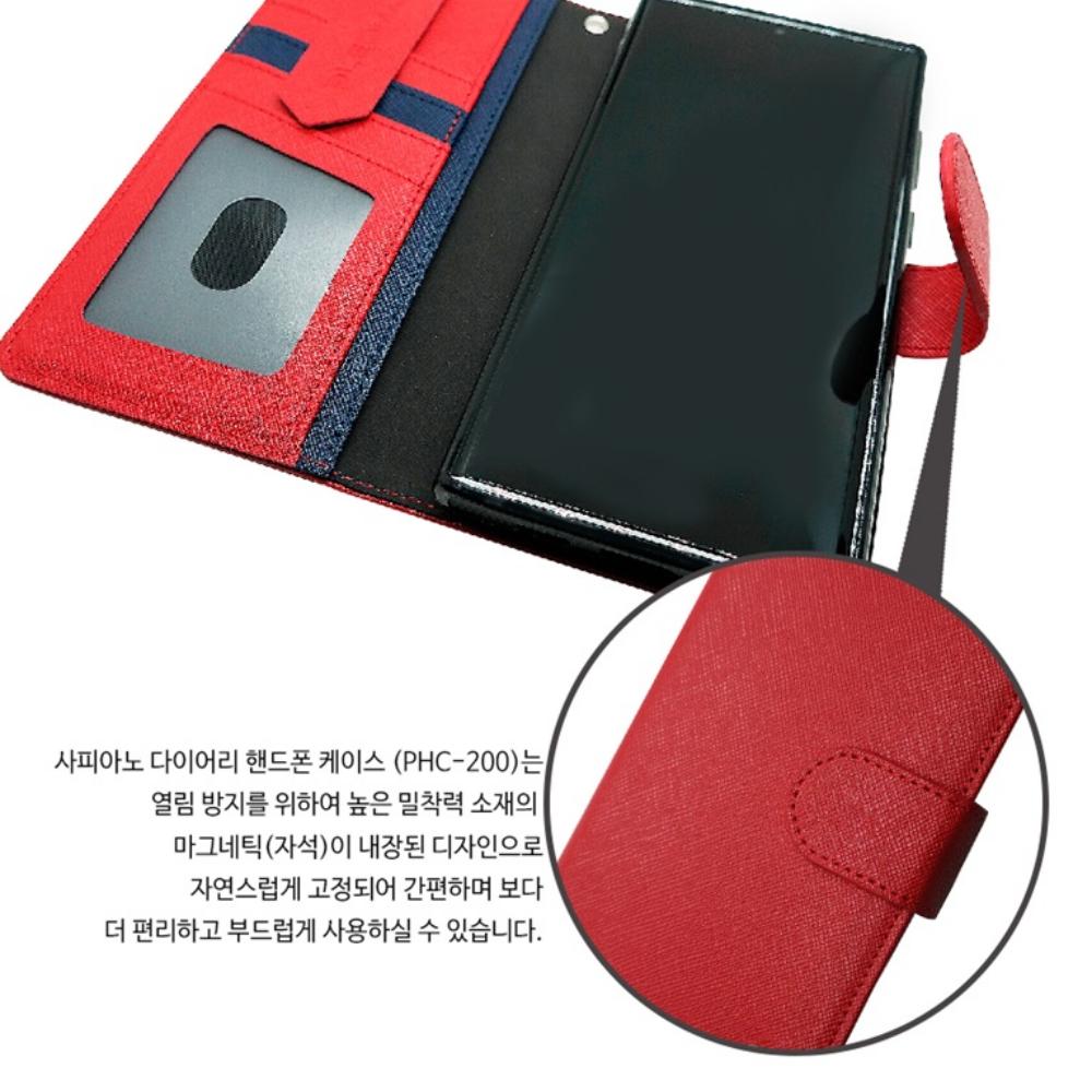 지갑 케이스 천연소가죽 크리로스 브라운, 갤럭시 노트9 이미지 6