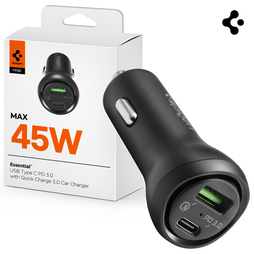 45W 차량용 고속 충전기 USB PD C타입 2포트 F31QC - 메인 이미지