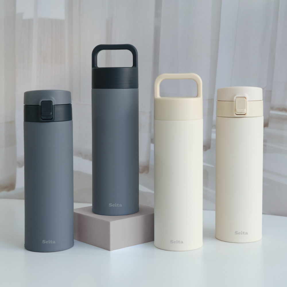 니드코 세이타 에어로 투인원 텀블러 보온 보냉병 500ML 초경량 등산 사무용 초등학교