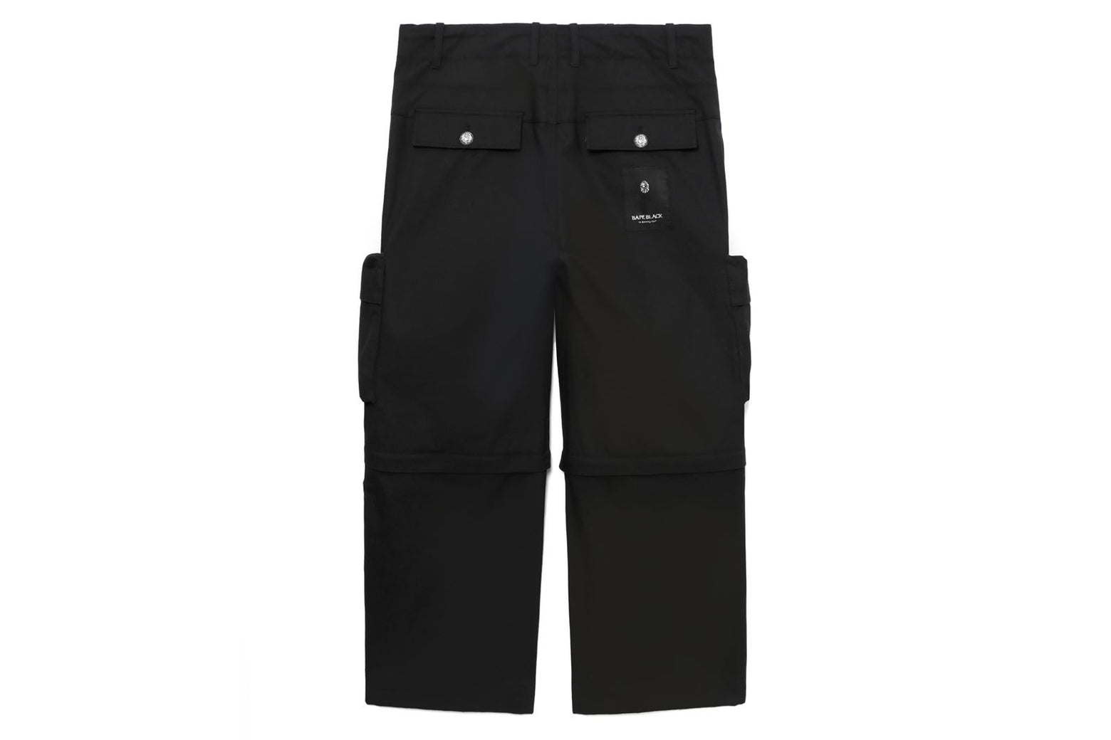 베이프 바지 BLACK WIDE CARGO PANTS 2월 신상 1K70-152-305 - 상세 이미지 4