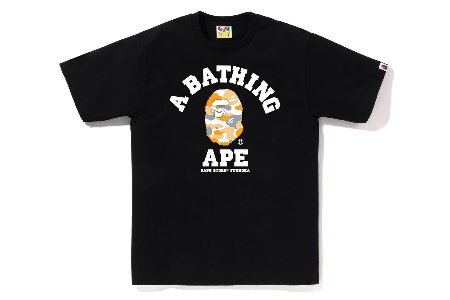 베이프 반팔티 BAPE STORE FUKUOKA CAMO COLLEGE 2월 신상 1K72-110-185 - 상세 이미지 2
