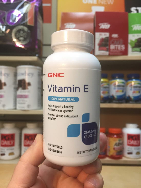 정품(SALE) GNC 100% 천연 비타민 E 400 IU 180정 (캡슐), GNC Vitamin E 400 180caps : 주식회사 건강의 신