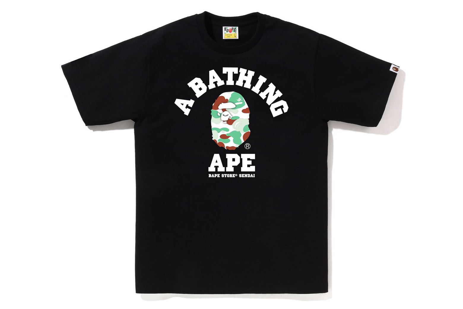 베이프 반팔티 BAPE STORE SENDAI CAMO COLLEGE 2월 신상 1K72-110-177 - 상세 이미지 2