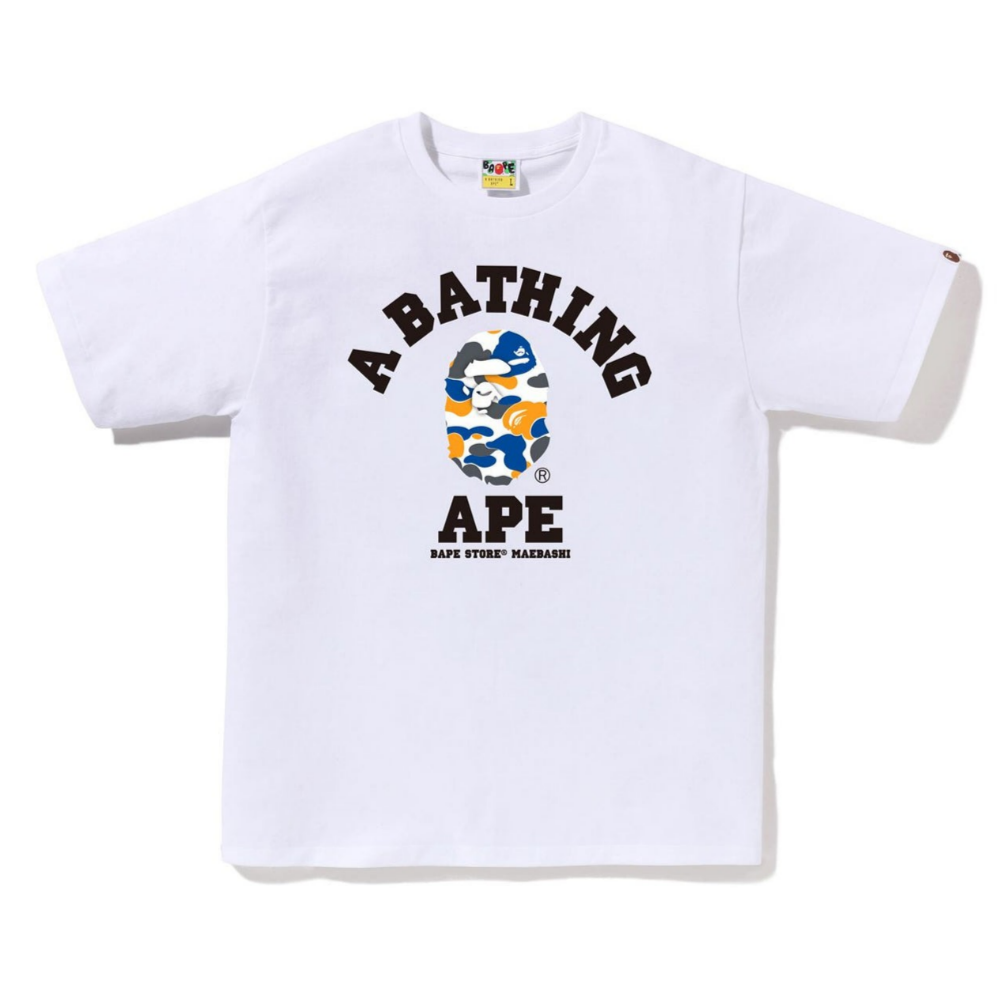 베이프 반팔티 BAPE STORE MAEBASHI CAMO COLLEGE 2월 신상 1K72-110-184 - 상품 이미지