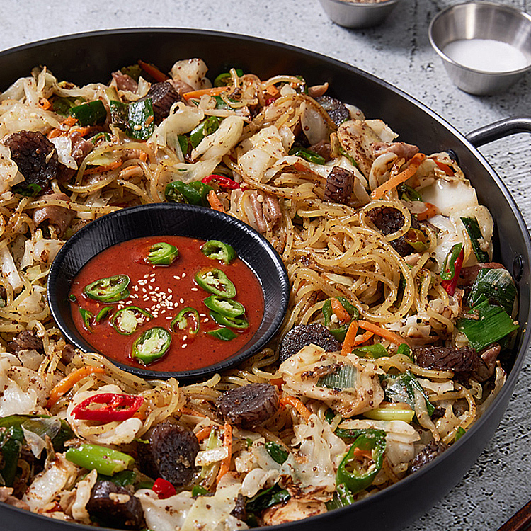 신림동 백순대 2인분 소 호남댁 양념순대 볶음