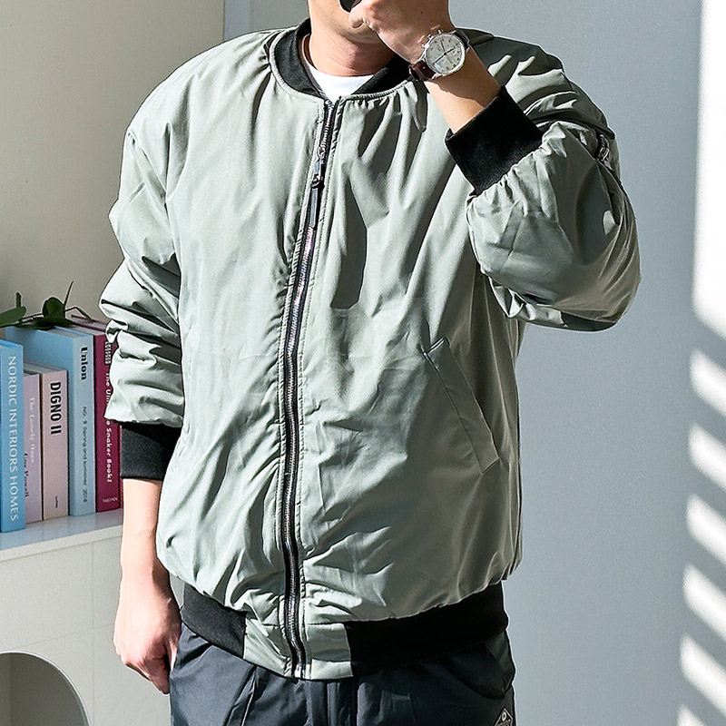 남자 항공패딩점퍼 오버핏 겨울 빅사이즈