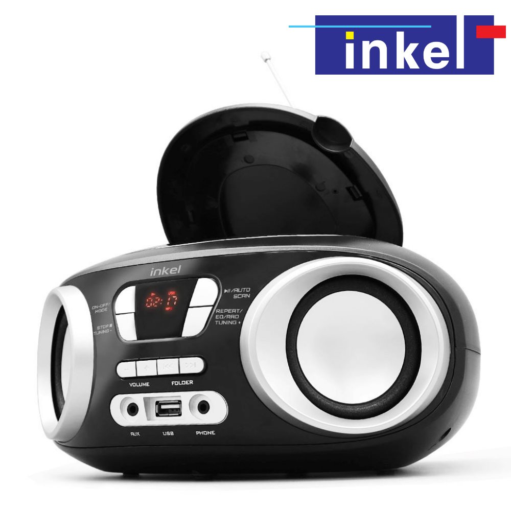 인켈 IK-C515CD 휴대용 미니 CD플레이어 라디오 어학 학습용 시디플레이어