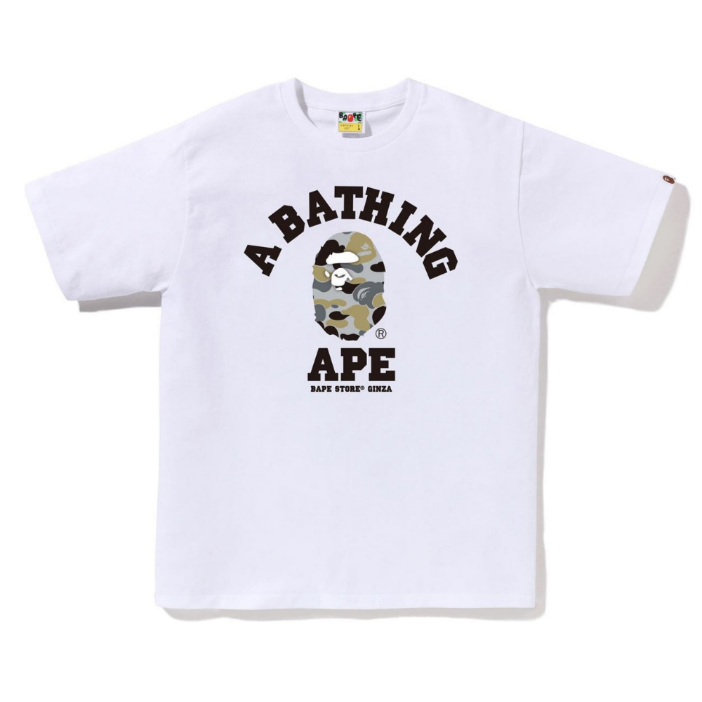 베이프 반팔티 BAPE STORE GINZA CAMO COLLEGE 2월 신상 1K72-110-187 - 상품 이미지