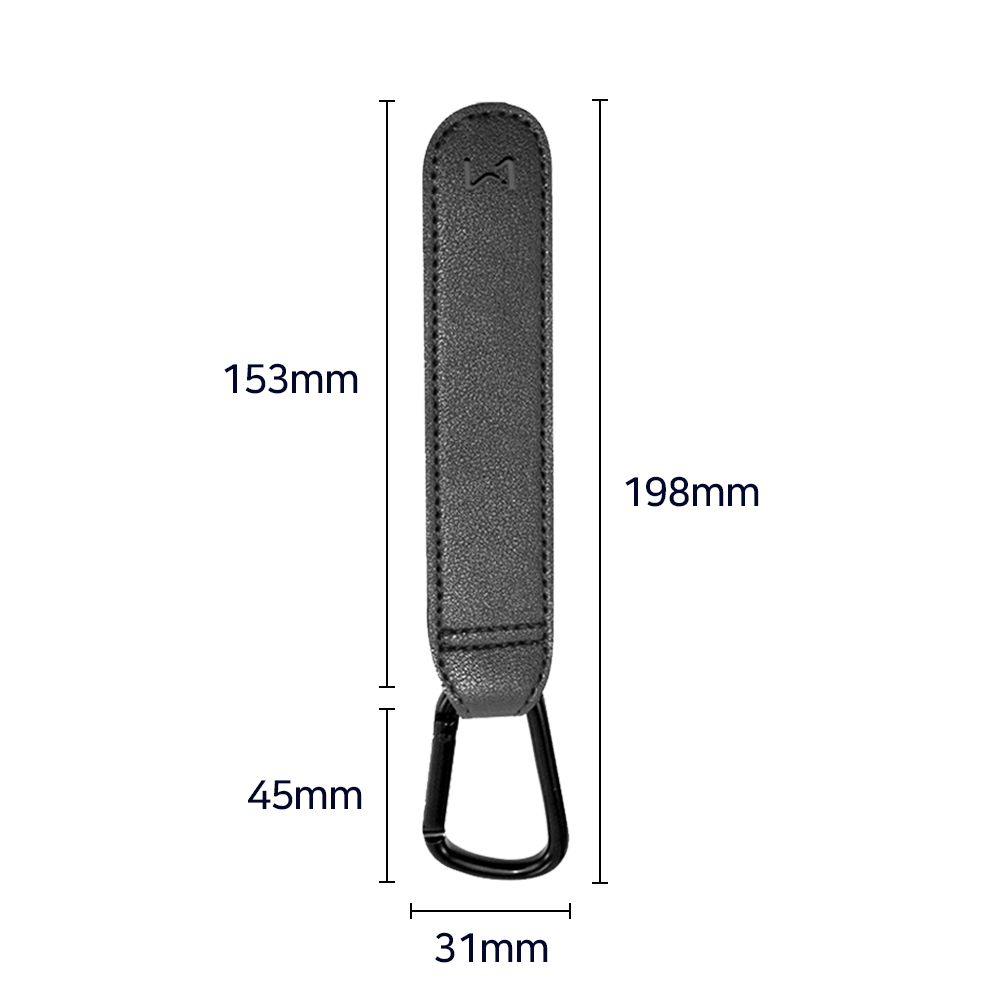 르메이어 올인원 정면형 핸드폰 유모차 거치대 컵홀더 + 레더 카라비너 유모차 걸이 2P 세트