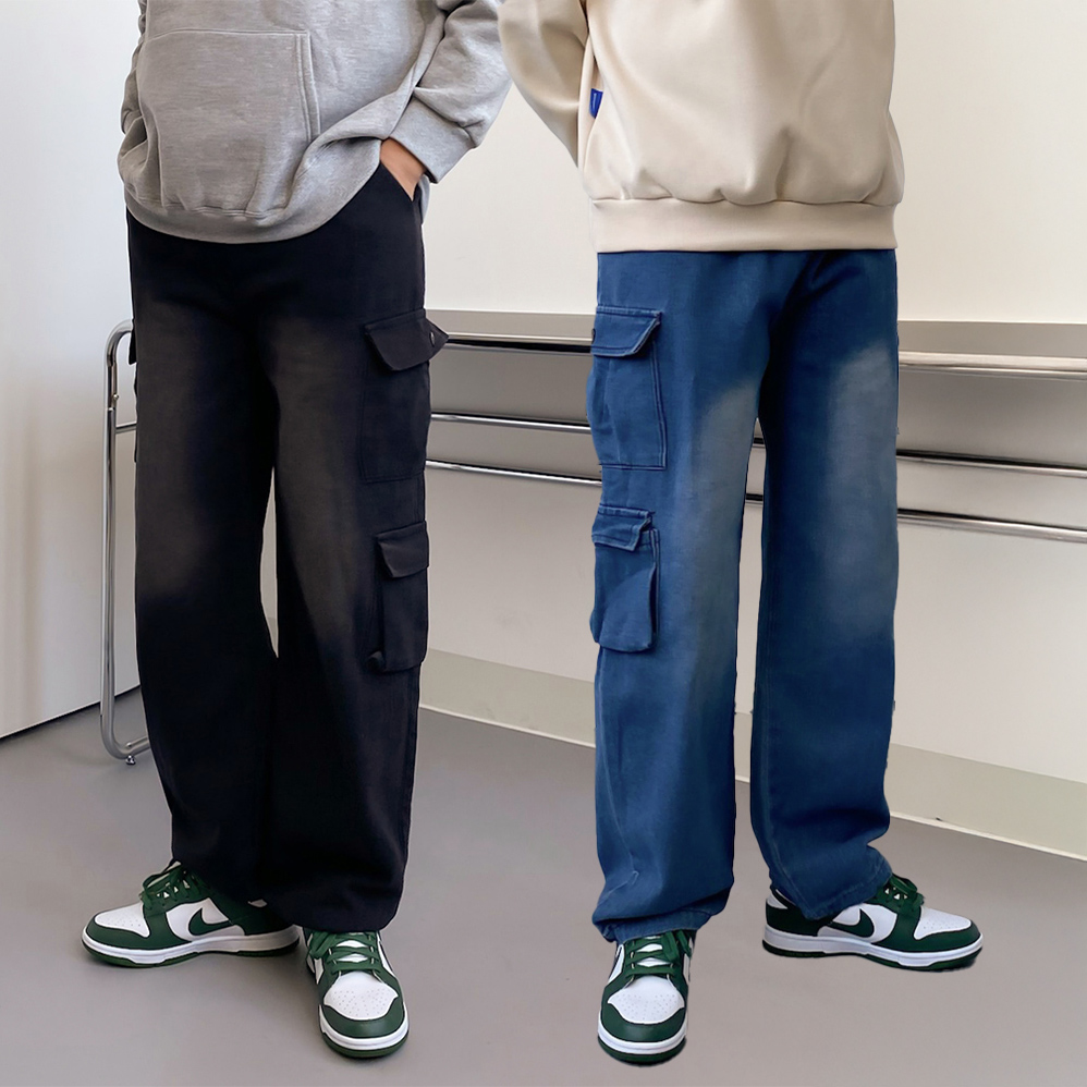 1+1 흑청바지 남자밴딩청바지 카고청바지 - 상세 이미지 5