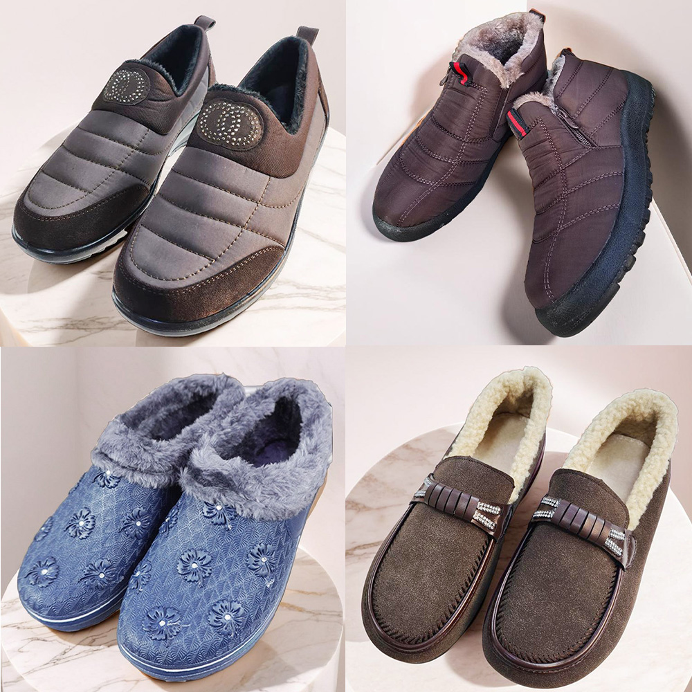 패딩 슬립온 겨울 털 운동화 할머니 털신 