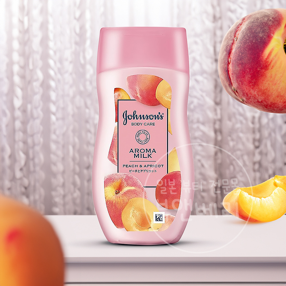 일본 존슨즈 바디로션 바디 케어 아로마밀크 피치애프리콧, 200ml, 1개 - 메인 이미지