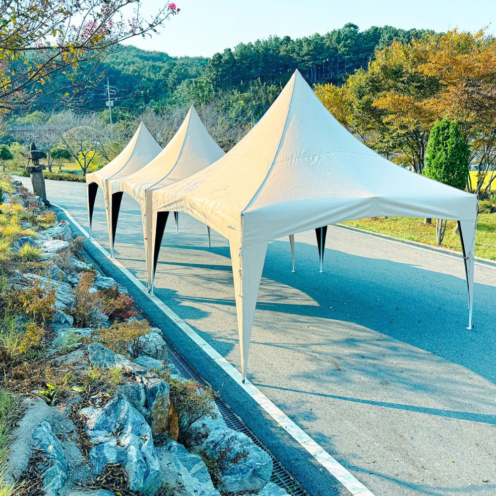 캠프밸리 티오피300 가제보 몽골텐트 접이식 캐노피 자바라 이동식 그늘 천막 창고 행사용