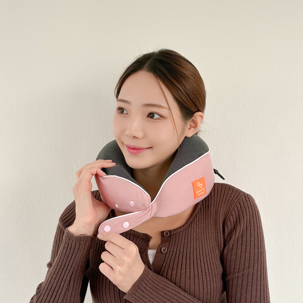 (1+1) 큐랑 큐슬립 딥슬립 더블팩 고급 메모리폼 여행용 목베개+안대+귀마개 3종세트 - 상품 이미지