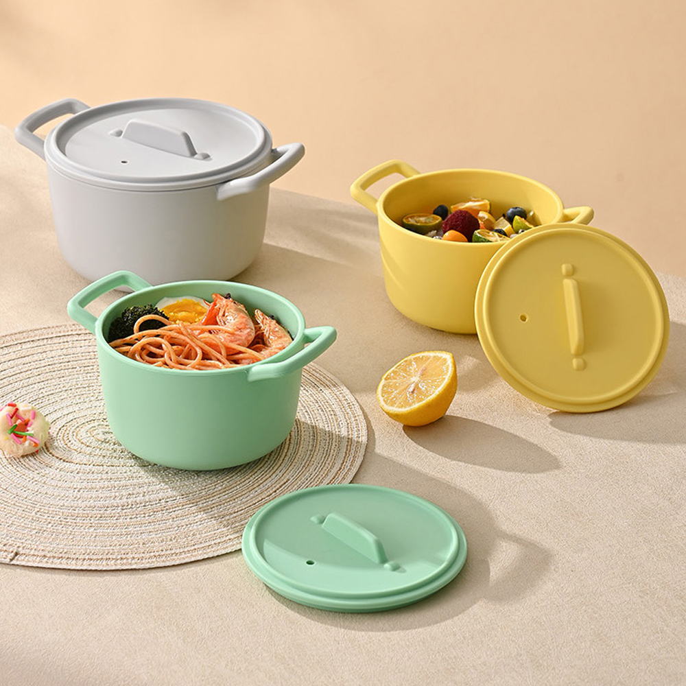 UH 실리콘 냄비 계란찜기 전자렌지 라면용기 다용도 찜기 1200ml