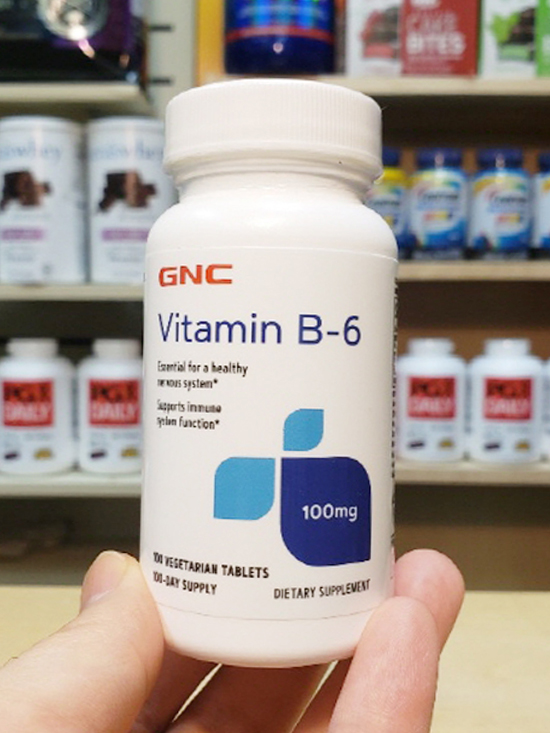 정품GNC 비타민 B6 100mg 100정 (타블렛), GNC Vitamin B6 100mg 100tabs : 주식회사 건강의 신