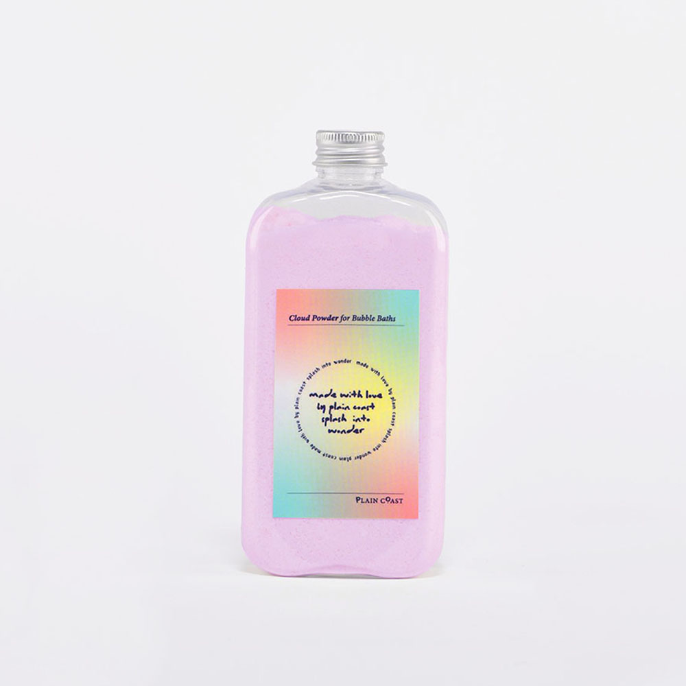 플레인코스트 구름파우더 연보라 290g 버블바스 아기거품목욕 아기입욕제 천연색소