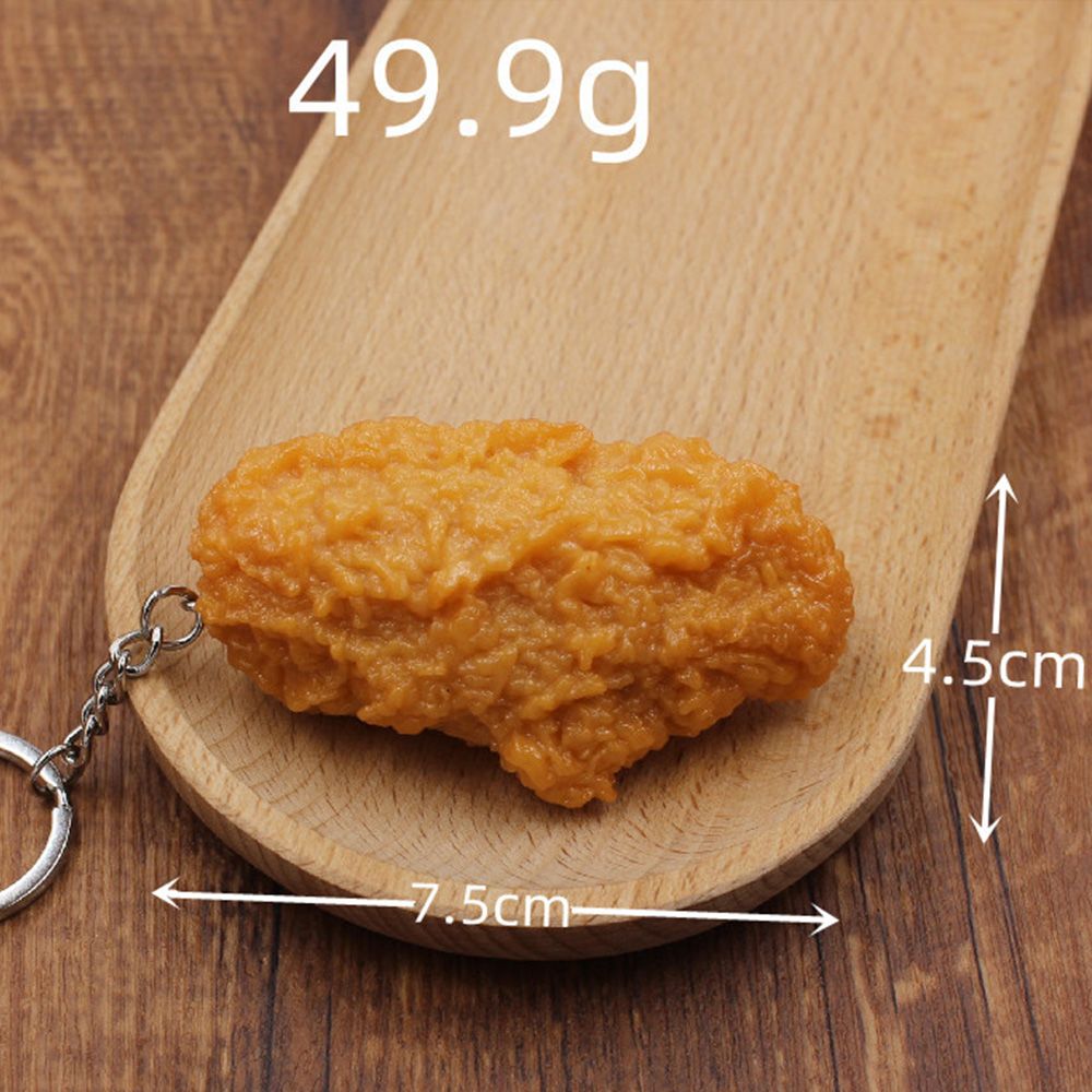 닭다리 키링 치킨집 개업 어이없는 선물 화장실 열쇠고리 음식 모형 치킨 가방 키홀더 차량용 이미지 7