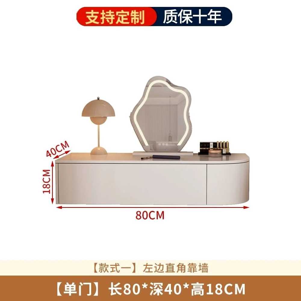 벽걸이 화장대 벽선반 테이블 인테리어 코너 작은방 80cm 이미지 6