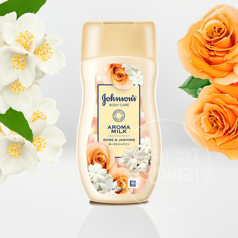 일본 존슨즈 바디로션 바디 케어 아로마밀크 로즈자스민, 200ml, 1개
