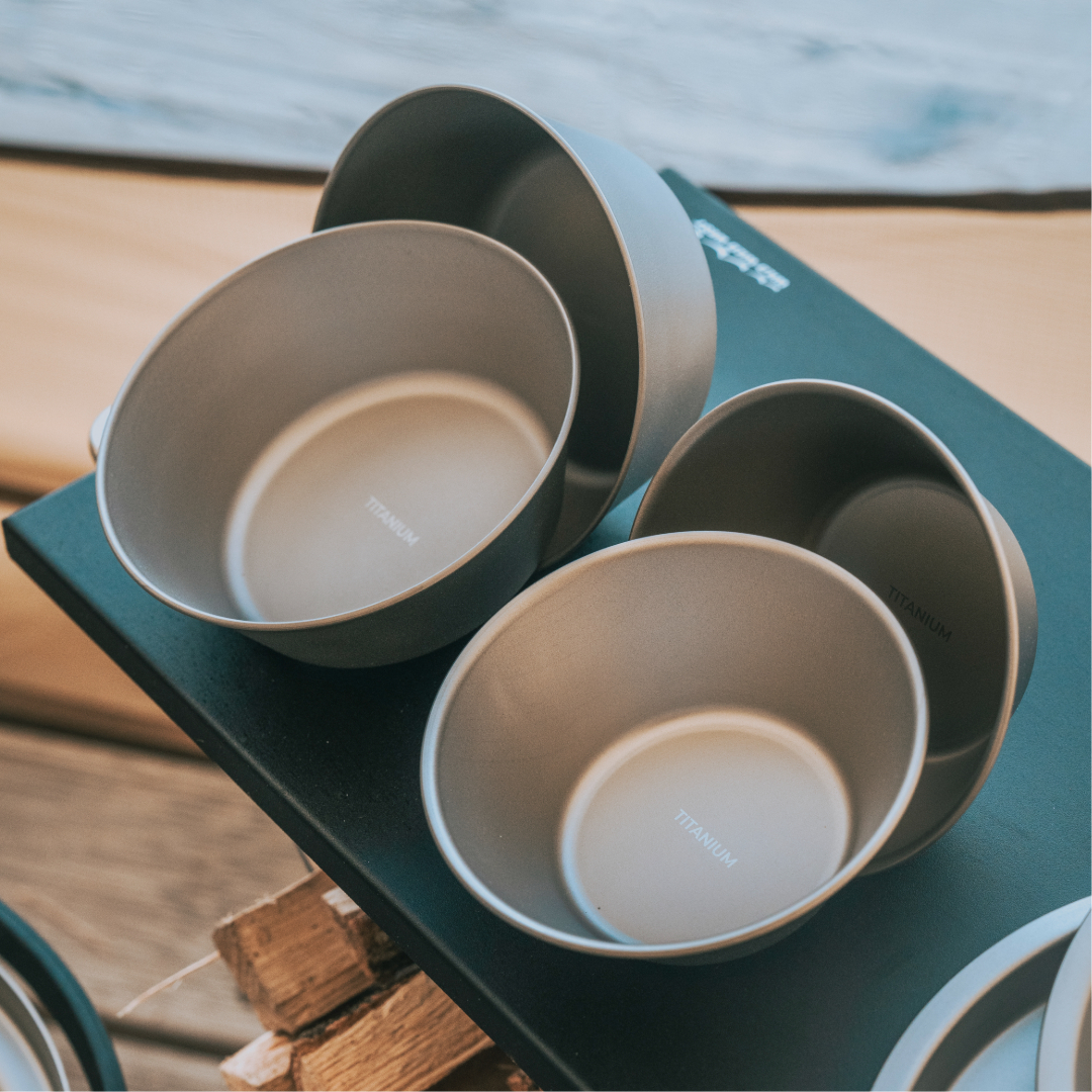 클래딘 리얼 티타늄 캠핑 코펠 V2 통3중 티타늄 코펠 세트 13p