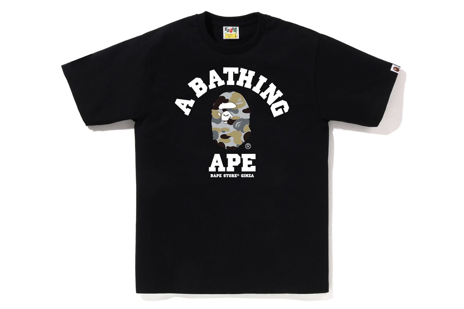 베이프 반팔티 BAPE STORE GINZA CAMO COLLEGE 2월 신상 1K72-110-187 - 상세 이미지 2