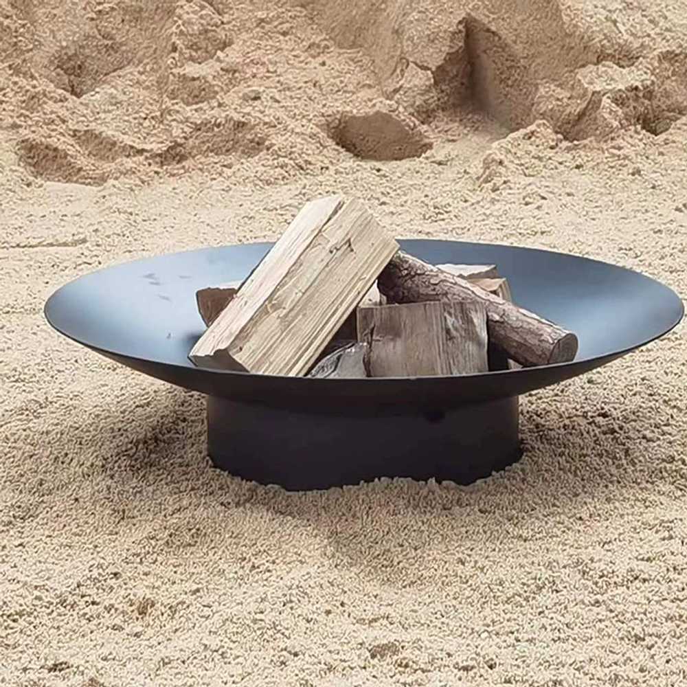 펜션 화로대 캠핑 숯불 화목난로 대형 캠프파이어 쟁반형 50cm - 상세 이미지 2