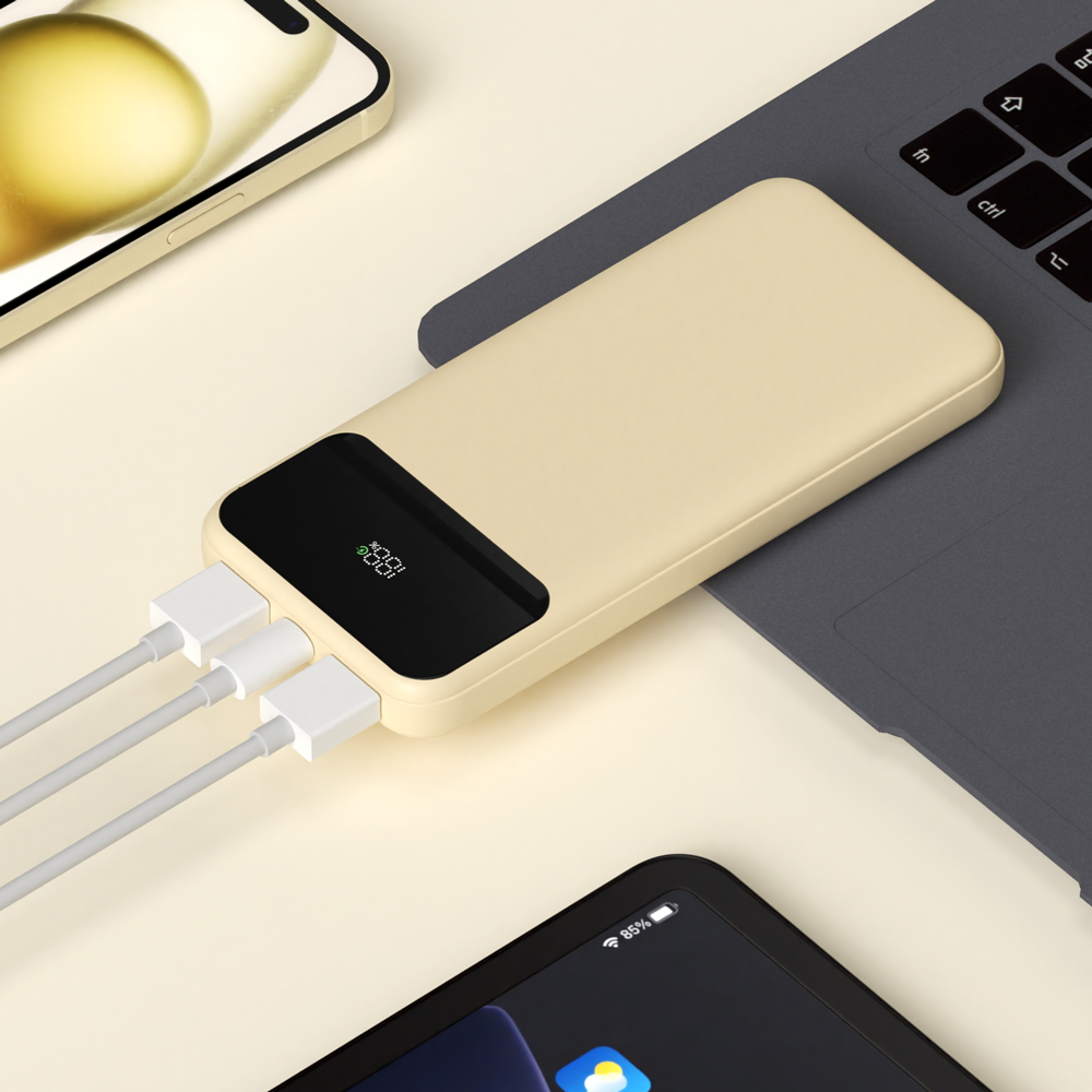 이어맥 슬림 LED 3포트 22.5W 고속 충전 보조배터리 10000mAh - 상세 이미지 5