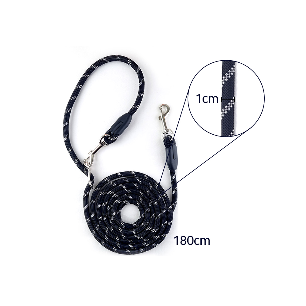 나마스펫 강아지 핸즈프리 리드줄 베이직 로프 빛반사