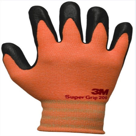 3M장갑 코팅장갑 절연장갑 슈퍼그립200 오렌지L 10조
