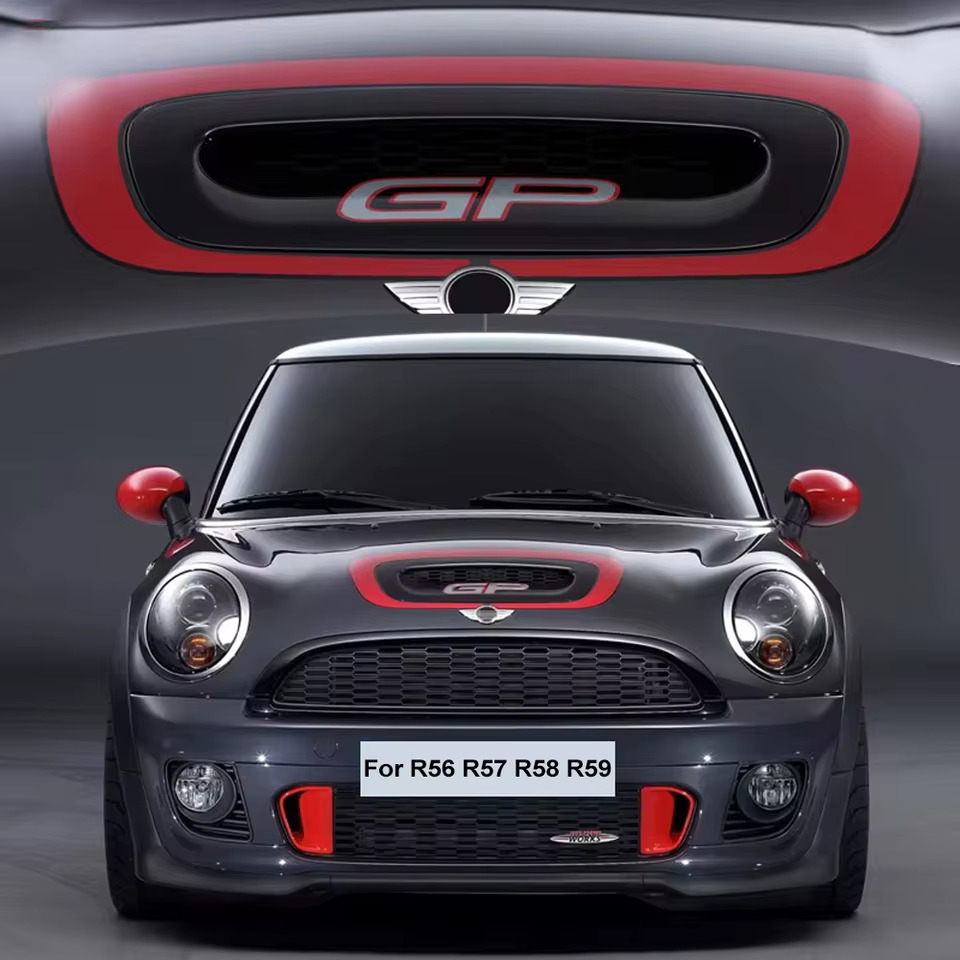 자동차 전면 터보 공기 흡입구 패널 장식 GP 스티커 BMW 미니 쿠퍼 S One D JCW R56 R57 R58 R59 외부 액세서리 : 돈나무20