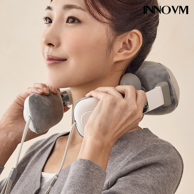 이노브엠 목 어깨 마사지기 무선 승모근 온열 안마기 릴렉스핏 - 상세 이미지 3