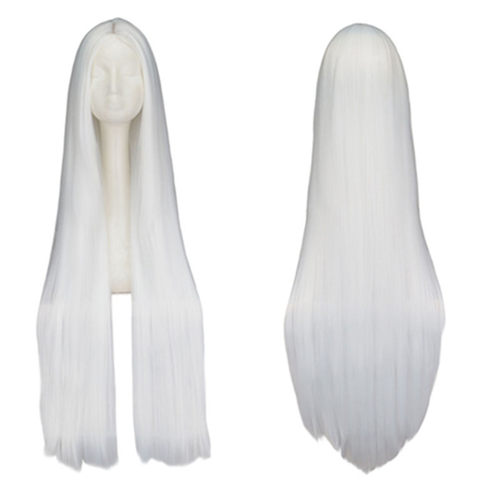 백발 긴 생머리 가발 100cm G - 상품 이미지