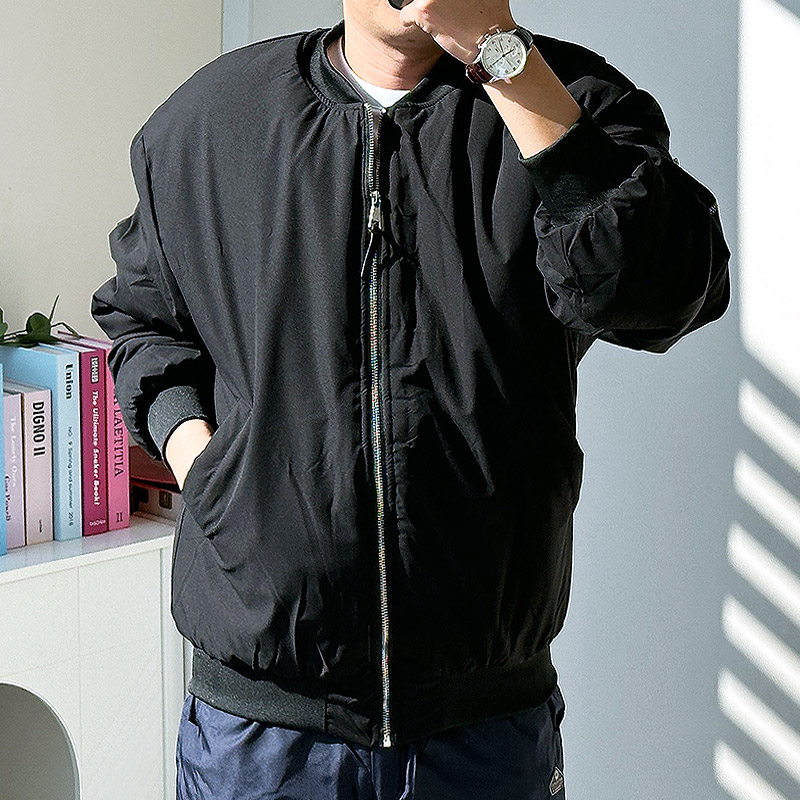 남자 항공패딩점퍼 오버핏 겨울 빅사이즈 - 상세 이미지 3