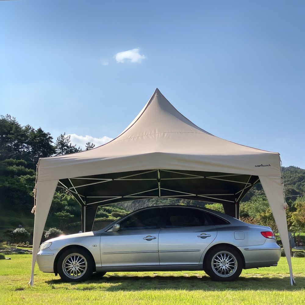 캠프밸리 티오피300 가제보 몽골텐트 접이식 캐노피 자바라 이동식 그늘 천막 창고 행사용