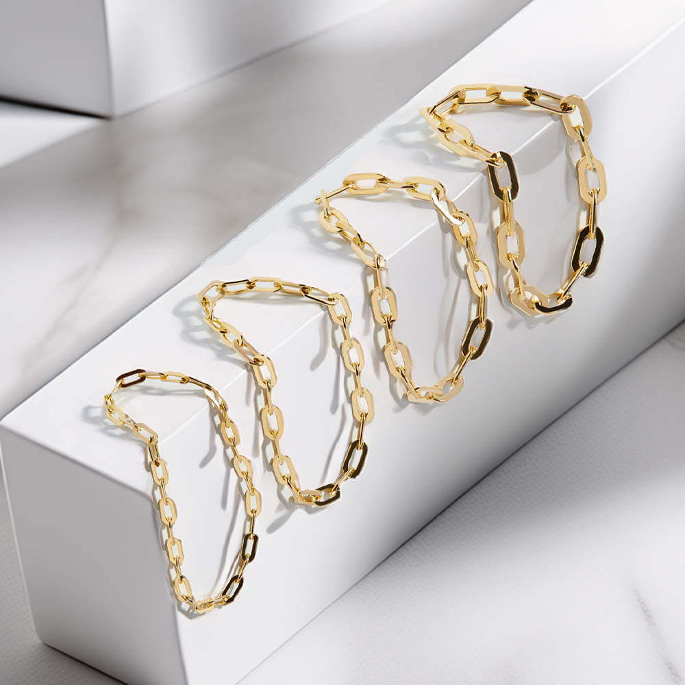 14k 18k 각 모줄 체인 금 반지