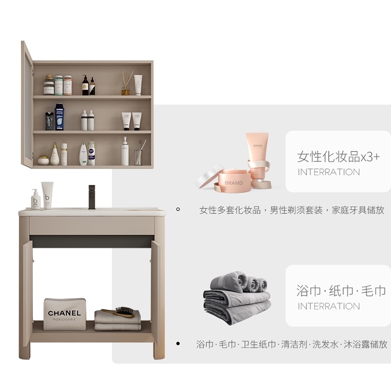 세면대 욕실장 세면기 화장실 수납장 - 상세 이미지 5