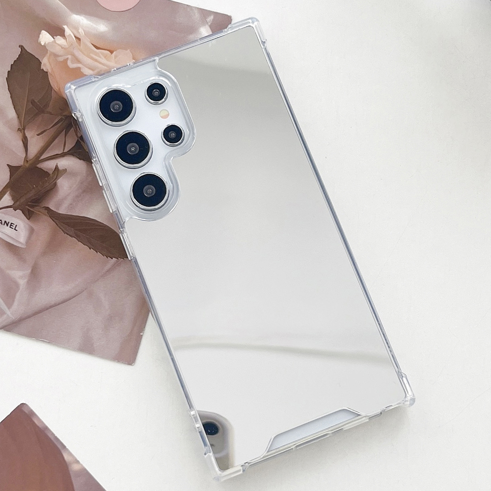 쿠션 미러 케이스 투명, 갤럭시S25 울트라
