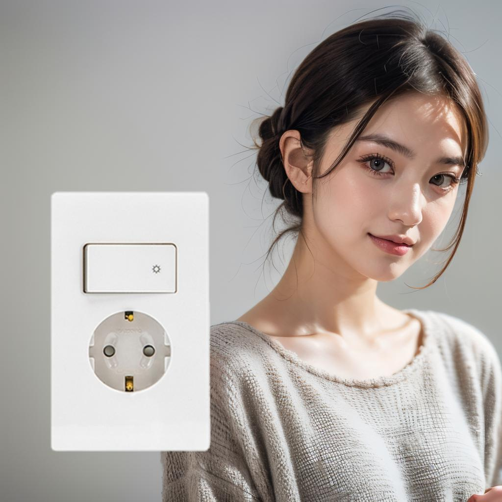 제일 디노 스위치부착콘센트 스위치부 콘센트 침대 가구 매립 일체형 1구 화이트