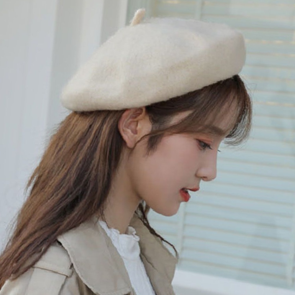 예쁜 화가모자 여자 캐주얼 패션 겨울 베레모 빵모자 - 상품 이미지